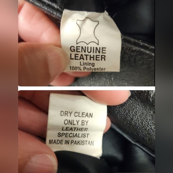 Highway Leather Black Low rise Motorcycle Leather Chaps Studded Biker Size M - Picture 13 of 17